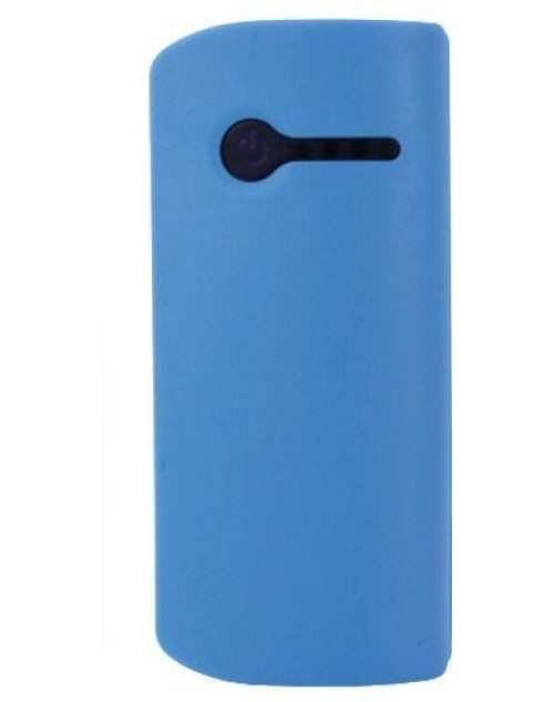 Plus One 2600mAh Portable Powerbank Blue with Built in Light
